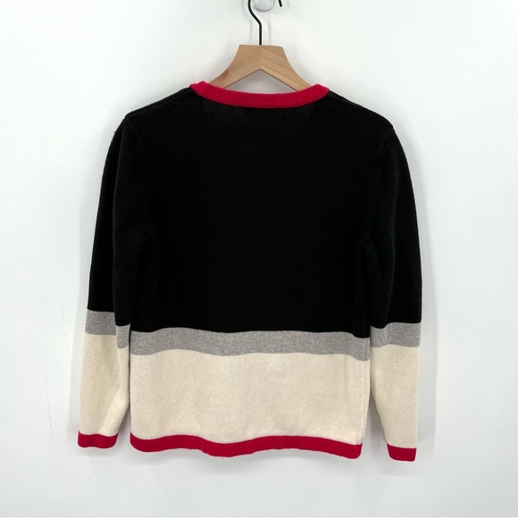 Vintage 90s Merry & Bright Christmas Tree V-Neck Cardigan S - Picture 5 of 8